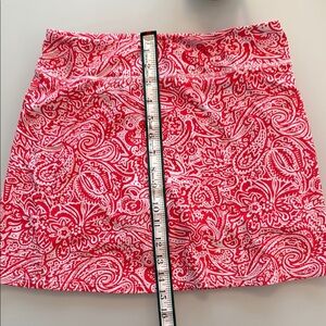 Southwind Red and White Paisley Skort